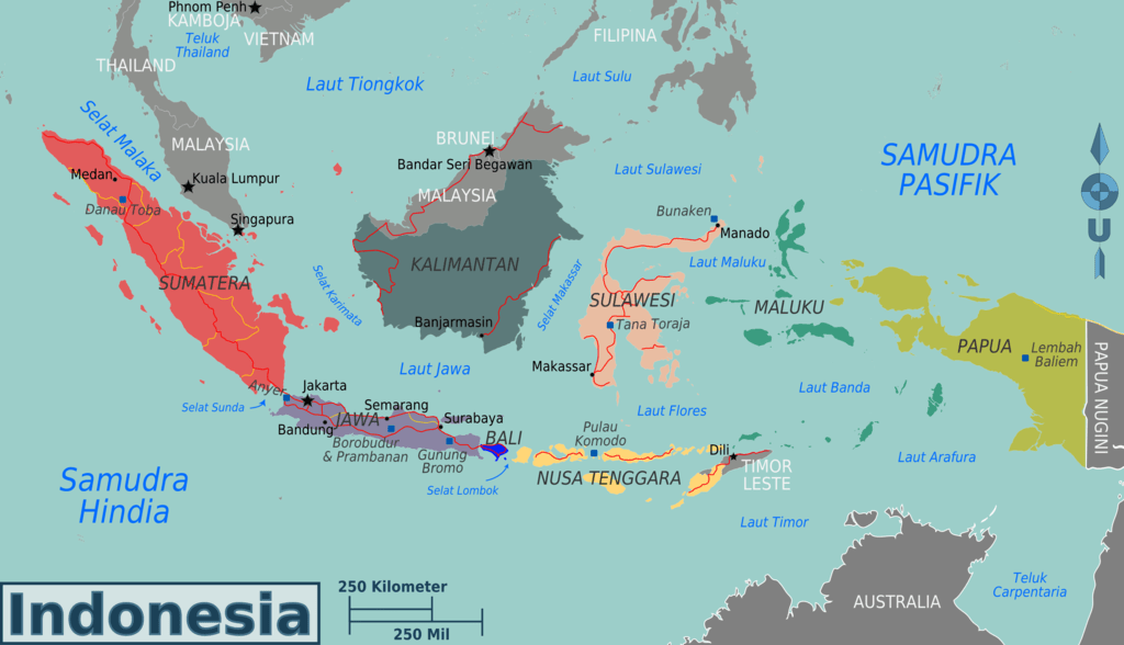 zones navigation indonesie